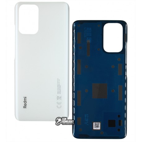Задня панель корпуса для Xiaomi Redmi Note 10, білий, M2101K7AI, Frost White (Pebble White)