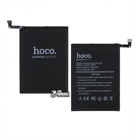 Аккумулятор Hoco BN55 Xiaomi Redmi Note 9s, Li-Polymer, 3,85 B, 5020 mAh