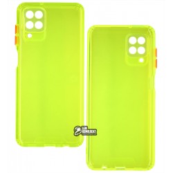 Чохол для Samsung A125 Galaxy A12, M125 Galaxy M12, Acid Color, прозорий силікон, lime green