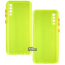 Чехол для Samsung A307/A505 Galaxy A30s/A50, Acid Color, прозрачный силикон, lime green