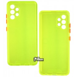 Чехол для Samsung A325 Galaxy A32, Acid Color, прозрачный силикон, lime green