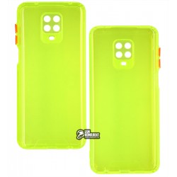 Чохол для Xiaomi Redmi Note 9S / Note 9 Pro, Acid Color, прозорий силікон, lime green