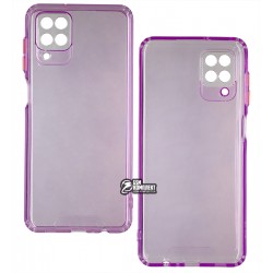 Чохол для Samsung A125 Galaxy A12, M125 Galaxy M12, Acid Color, прозорий силікон, purple