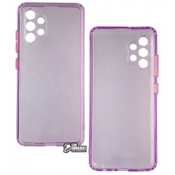 Чехол для Samsung A325 Galaxy A32, Acid Color, прозрачный силикон, purple