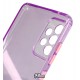 Чехол для Samsung A725 Galaxy A72, Acid Color, прозрачный силикон, purple