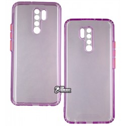 Чехол для Xiaomi Redmi 9, Acid Color, прозрачный силикон, purple
