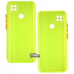 Чехол для Xiaomi Redmi 9C, Acid Color, прозрачный силикон, lime green