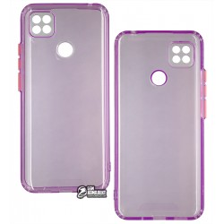 Чехол для Xiaomi Redmi 9C, Acid Color, прозрачный силикон, purple