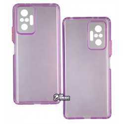 Чохол для Xiaomi Redmi Note 10 Pro, Acid Color, прозорий силікон, purple