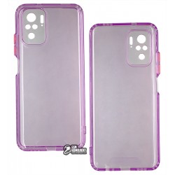 Чохол для Xiaomi Redmi Note 10, Redmi Note 10S, Acid Color, прозорий силікон, purple