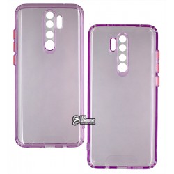 Чехол для Xiaomi Redmi Note 8 Pro, Acid Color, прозрачный силикон, purple