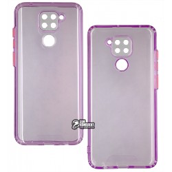 Чохол для Xiaomi Redmi Note 9, Redmi 10X, Acid Color, прозорий силікон, purple