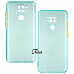 Чохол для Xiaomi Redmi Note 9, Redmi 10X, Acid Color, прозорий силікон, sky blue