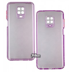 Чохол для Xiaomi Redmi Note 9S / Note 9 Pro, Acid Color, прозорий силікон, purple