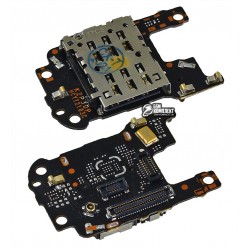 Конектор SIM-карти Huawei P30 Pro, зі шлейфом, з конектором карти пам'яті, копія Конектор SIM-карти Huawei P30 Pro, зі шлейфом, з конектором карти пам'яті, копія