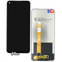 Дисплей для Oppo A54, чорний, з сенсорним екраном, оригінал (PRC)