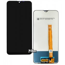 Дисплей для Oppo A12, A5s, A7, Realme 3, 3i, чорний, з сенсорним екраном, жовті шлейфи, High Copy, CPH2083, CPH2077, CPH1909, CPH1920, CPH1912, CPH...