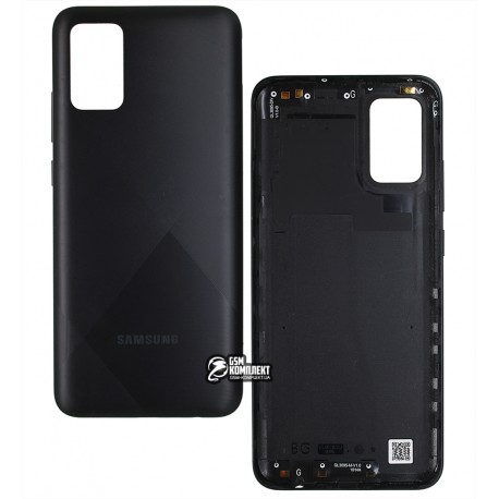 Задня панель корпуса для Samsung A025F/DS Galaxy A02s, чорний