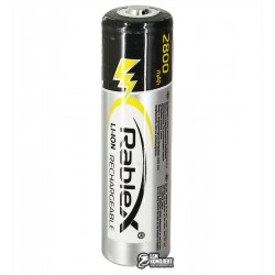 Акумулятор 18650 Rablex, (Li-ion 3.7V 2800mAh) Акумулятор 18650 Rablex, (Li-ion 3.7V 2800mAh)