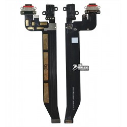 Шлейф для OnePlus 5T A5010, коннектора навушників, коннектора зарядки, USB Type-C