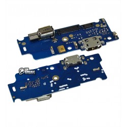 Шлейф Motorola XT1762 Moto E4, XT1766 Moto E4, микрофона, коннектора зарядки, с вибро, плата зарядки