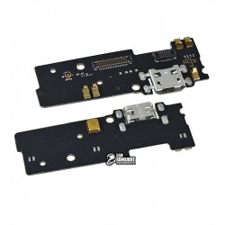 Шлейф Motorola XT1771 Moto E4 Plus, мікрофона, коннектора зарядки, плата зарядки