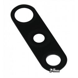 Стекло камеры для Motorola XT2055 Moto G8 Power Lite, размер 24,3x7,2 мм, нижнее, черное