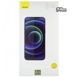 Захисне скло для Apple iPhone 12 Pro, Baseus 0.3mm Full-glass Super porcelain crystal CY-YMS