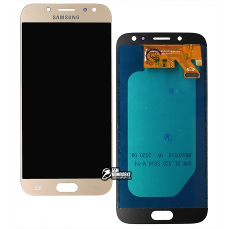 Дисплей для Samsung J530 Galaxy J5 (2017), золотистый, с сенсорным экраном, с регулировкой яркости, (TFT), Best copy, Сopy