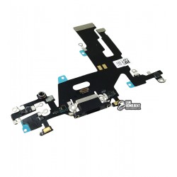 Шлейф iPhone 11, коннектора зарядки, коннектора навушників, чорний, з мікрофоном, China quality Шлейф iPhone 11, коннектора зарядки, коннектора навушників, чорний, з мікрофоном, China quality