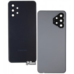 Задня панель корпуса для Samsung A326 Galaxy A32 5G, чорний, із склом камери