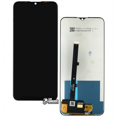 Дисплей для Meizu M10, чорний, з сенсорним екраном, оригінал (PRC)