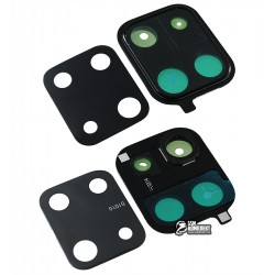 Скло камери для Samsung N770 Galaxy Note 10 Lite, чорний, з рамкою