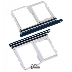 Тримач SIM-карти для LG V40 ThinQ V405EB, з власником MMC, синій