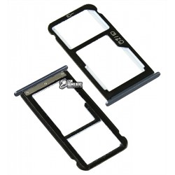 Держатель SIM-карты ZTE Blade V8, c держателем MMC, серый Держатель SIM-карты ZTE Blade V8, c держателем MMC, серый