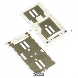 Держатель SIM-карты ZTE Blade A610, V6 Max, c держателем MMC, серебристый Держатель SIM-карты ZTE Blade A610, V6 Max, c держателем MMC, серебристый