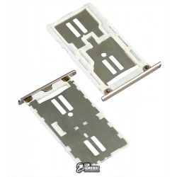 Держатель SIM-карты ZTE Blade A610, V6 Max, c держателем MMC, золотой Держатель SIM-карты ZTE Blade A610, V6 Max, c держателем MMC, золотой