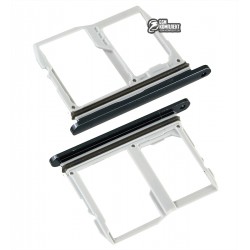 Тримач SIM-карти для LG V50 ThinQ V500N, з власником MMC, чорний