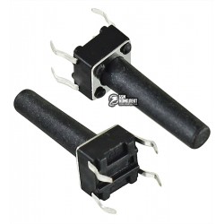 Кнопка тактова 6 x 6 x 17 мм, 4pin Кнопка тактова 6 x 6 x 17 мм, 4pin