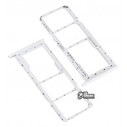 Держатель SIM-карты Oppo A31, c держателем MMC, белый