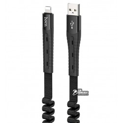 Кабель Lightning - USB, Hoco U78 Cotton treasure elastic, 0,8-1,2м, до 2,4А