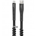 Кабель Type-C - USB, Hoco U78 Cotton treasure elastic, 0,8-1,2метри, до 2,4А