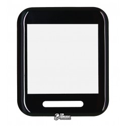 Захисне оргскло для Amazfit Bip, Polycarbone, 3D, з фаскою, чорне