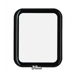 Захисне оргскло для Amazfit Bip S, Polycarbone, 3D, з фаскою, чорне