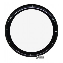 Захисне оргскло для Amazfit GTR 2E, Polycarbone, 3D, з фаскою, чорне