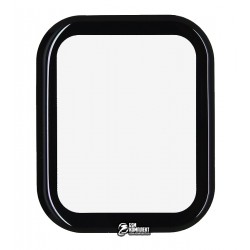 Захисне оргскло для Amazfit GTS 1, GTS 2, GTS 2E, Polycarbone, 3D, з фаскою, чорне