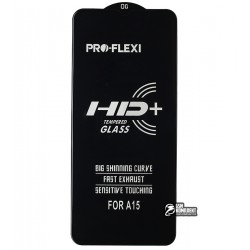 Защитное стекло для Oppo A15, A15s, 5D, ProFlexi, Full Glue, черное