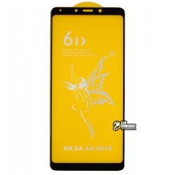 Захисне скло для Samsung A920 Galaxy A9 (2018), 3D, Full Glue, чорне