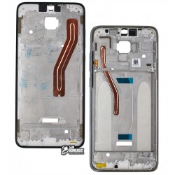 Рамка крепления дисплея для Xiaomi Redmi Note 8 Pro, серебристая