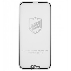 Захисне скло для iPhone 13. iPhone 13 Pro, 2.5D, Full Glue, чорне Захисне скло для iPhone 13. iPhone 13 Pro, 2.5D, Full Glue, чорне